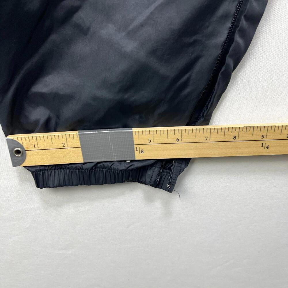 Vintage 90s Nike Windbreaker Pants Black Swoosh XL Blue - Picture 10 of 13